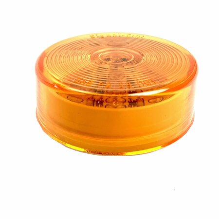 TRUCK-LITE Lamp, Led Clearance/Marker, 2-1/2 Round 4-13 Diode Pattern, Yellow 1050A-P
